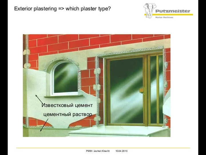 Exterior plastering => which plaster type? Известковый цемент цементный раствор