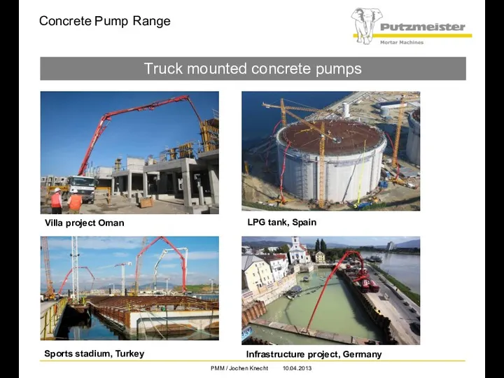 Concrete Pump Range Truck mounted concrete pumps Villa project Oman