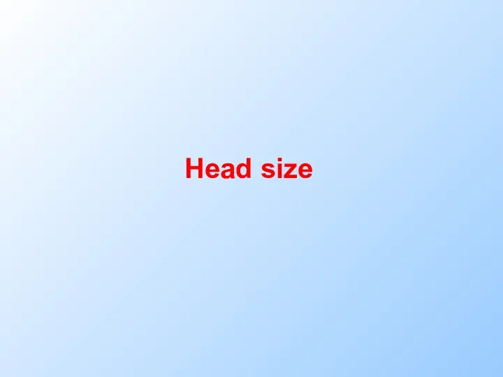 Head size