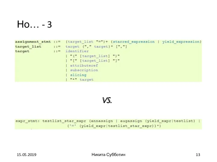 Но… - 3 15.05.2019 Никита Субботин VS.