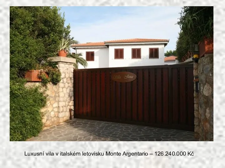 Luxusní vila v italském letovisku Monte Argentario – 126.240.000 Kč