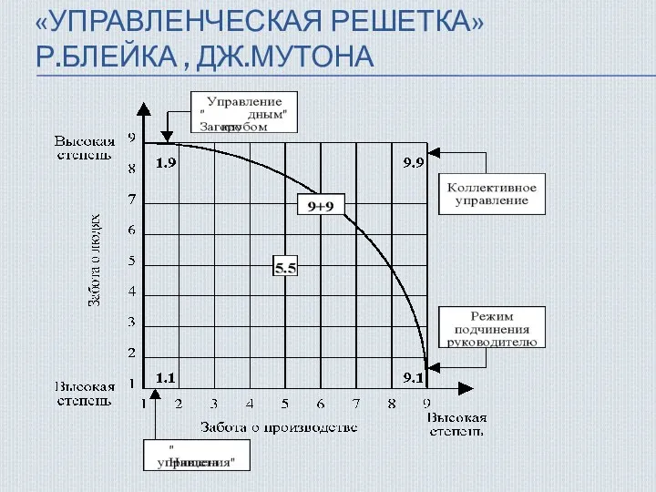 «УПРАВЛЕНЧЕСКАЯ РЕШЕТКА» Р.БЛЕЙКА , ДЖ.МУТОНА