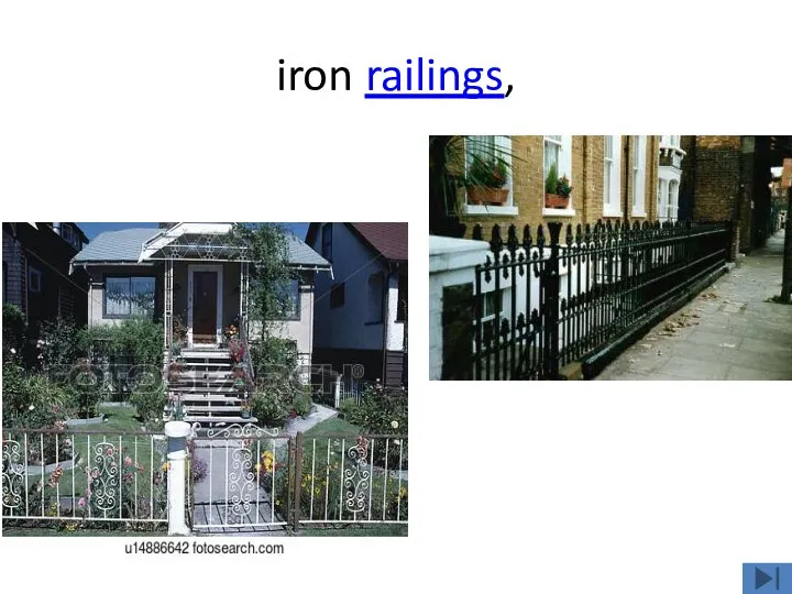 iron railings,
