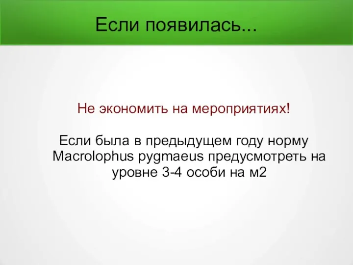 Если появилась... Не экономить на мероприятиях! Если была в предыдущем