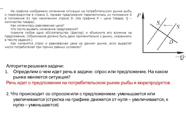 Алгоритм решения задачи: Определим о чем идет речь в задаче: