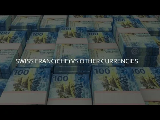 SWISS FRANC(CHF) VS OTHER CURRENCIES