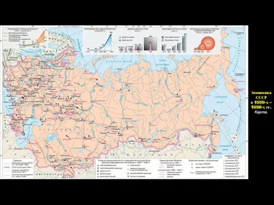 Экономика СССР в 1920-х – 1930-х гг. Карта.