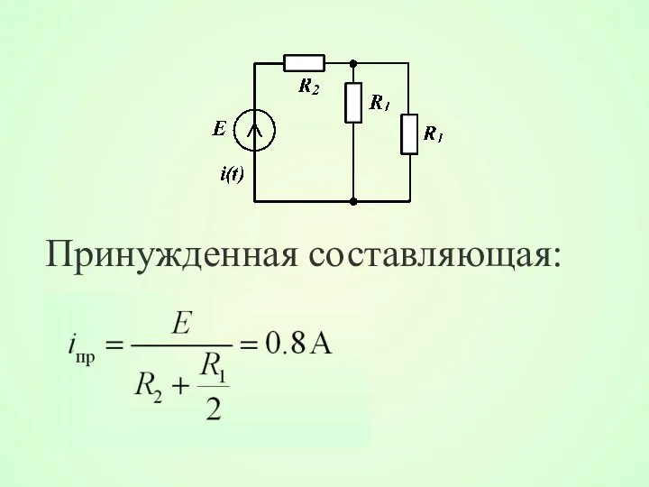 Принужденная составляющая: