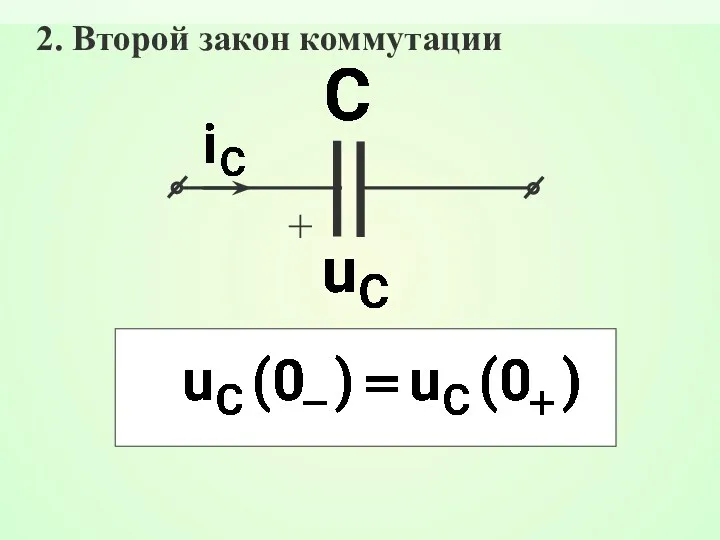 + 2. Второй закон коммутации