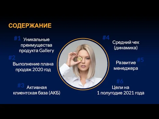 Уникальные преимущества продукта Gallery Выполнение плана продаж 2020 год Активная