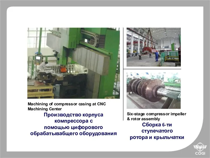 Machining of compressor casing at CNC Machining Center Производство корпуса компрессора с помощью