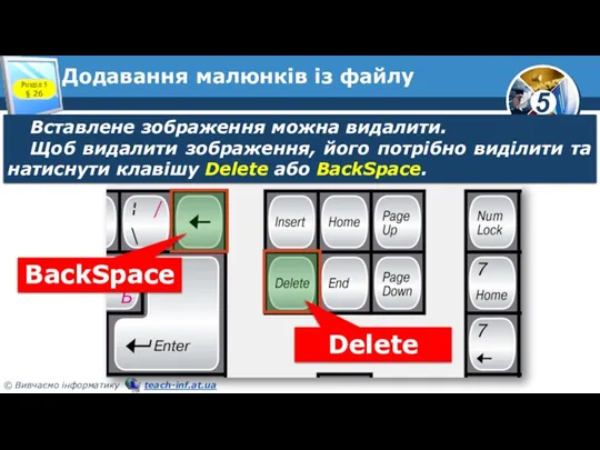 Додавання малюнків із файлу Вставлене зображення можна видалити. Щоб видалити