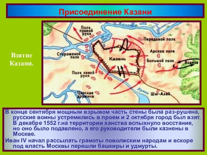 В конце сентября мощным взрывом часть стены была раз-рушена, русские