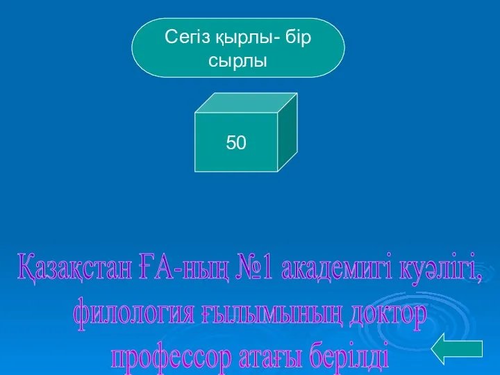 1946 жылы қандай атақ берілді? Қазақстан ҒА-ның №1 академигі куәлігі,