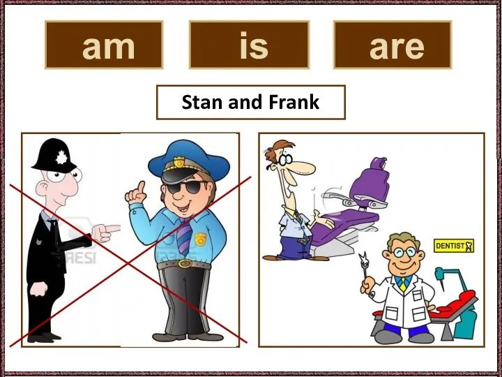 am is are Stan and Frank