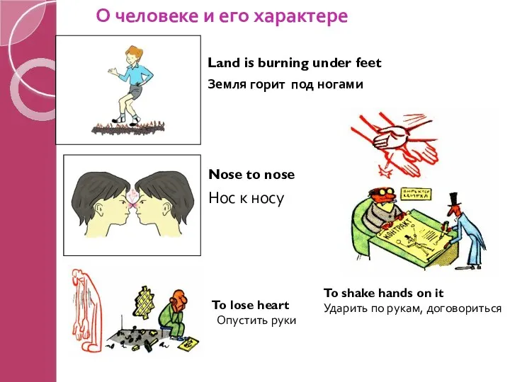 О человеке и его характере Land is burning under feet