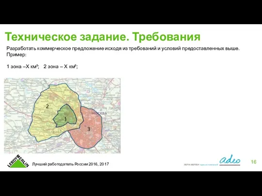 Техническое задание. Требования Разработать коммерческое предложение исходя из требований и