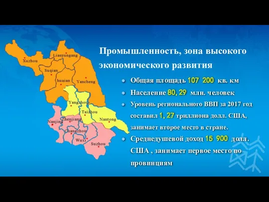 Общая площадь 107 200 кв. км Население 80,29 млн. человек Уровень регионального ВВП