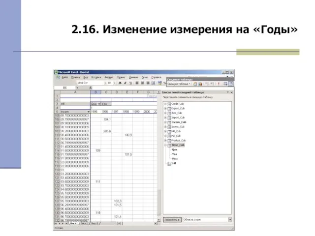 2.16. Изменение измерения на «Годы»