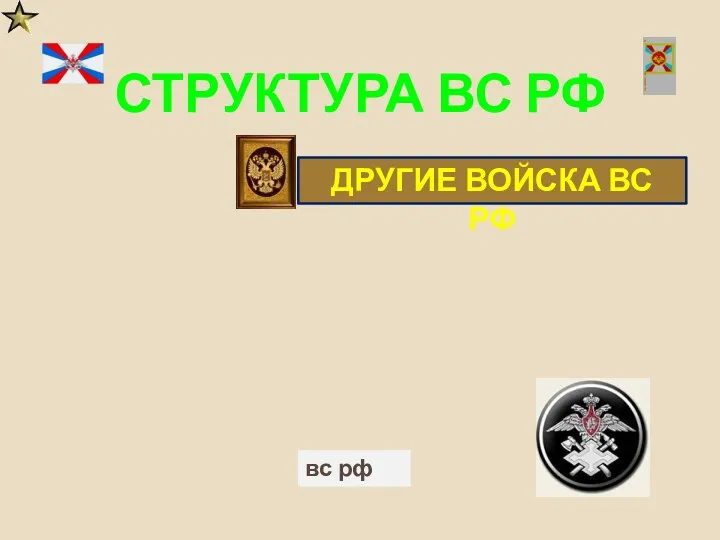 СТРУКТУРА ВС РФ ДРУГИЕ ВОЙСКА ВС РФ вс рф