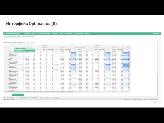 Интерфейс Optimacros (II)