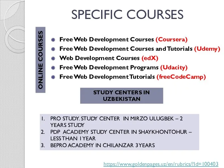 SPECIFIC COURSES Free Web Development Courses (Coursera) Free Web Development