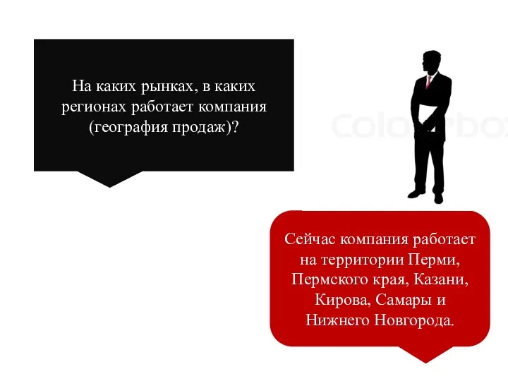 На каких рынках, в каких регионах работает компания (география продаж)?