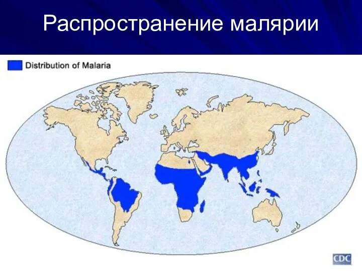 Распространение малярии