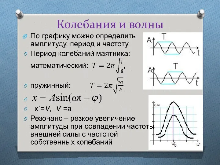 Колебания и волны