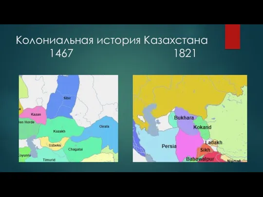 Колониальная история Казахстана 1467 1821