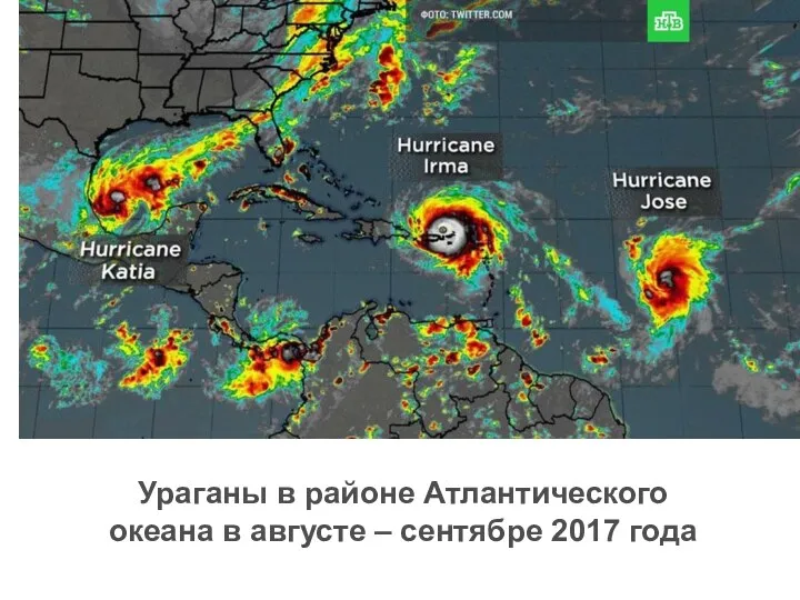 Ураганы в районе Атлантического океана в августе – сентябре 2017 года
