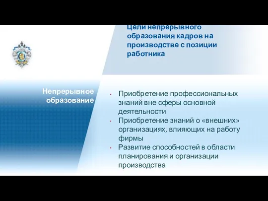 Приобретение профессиональных знаний вне сферы основной деятельности Приобретение знаний о