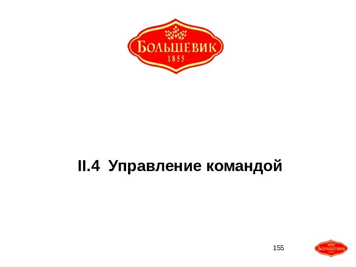 II.4 Управление командой