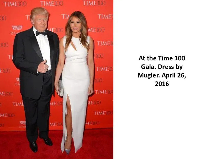 At the Time 100 Gala. Dress by Mugler. April 26, 2016
