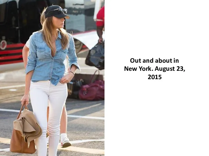 Out and about in New York. August 23, 2015