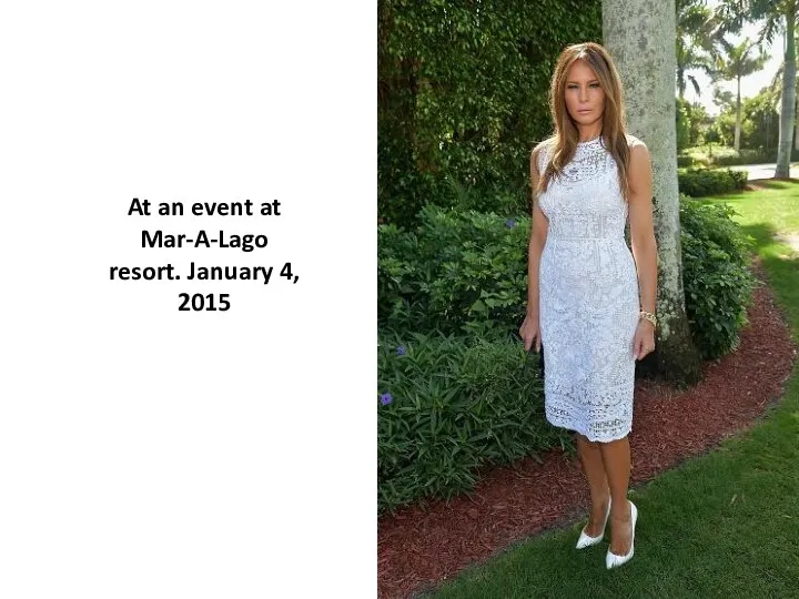 At an event at Mar-A-Lago resort. January 4, 2015