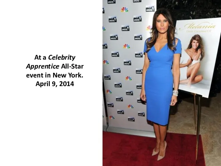 At a Celebrity Apprentice All-Star event in New York. April 9, 2014
