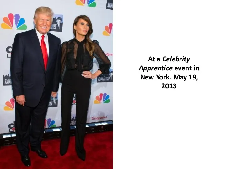At a Celebrity Apprentice event in New York. May 19, 2013