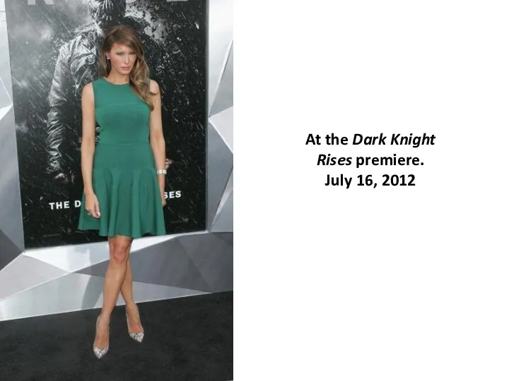 At the Dark Knight Rises premiere. July 16, 2012