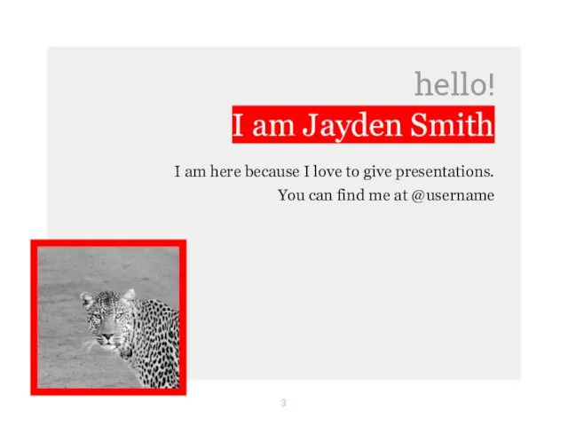 hello! I am Jayden Smith I am here because I