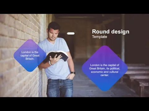 Round design Template London is the capital of Great Britain,