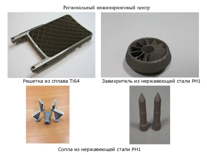 Региональный инжиниринговый центр Решетка из сплава Ti64 Завихритель из нержавеющей