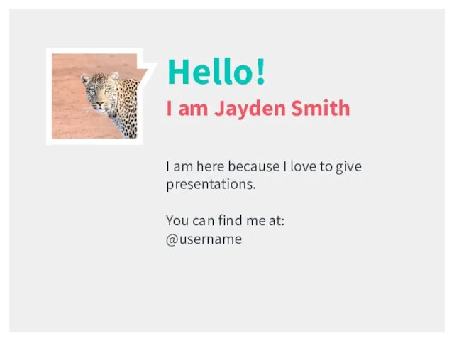 Hello! I am Jayden Smith I am here because I