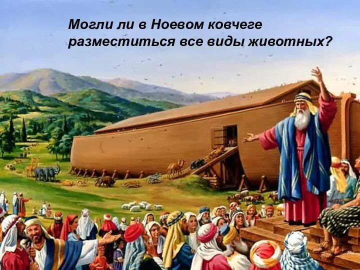 Могли ли в Ноевом ковчеге разместиться все виды животных?