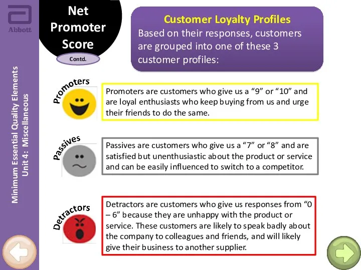 Customer Loyalty Profiles Based on their responses, customers are grouped