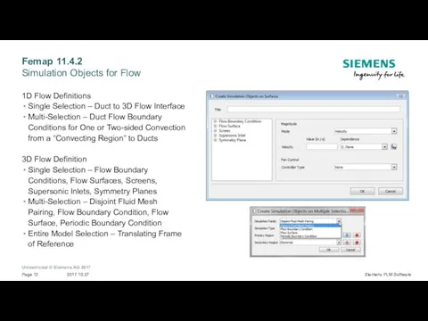 Femap 11.4.2 Simulation Objects for Flow 1D Flow Definitions Single