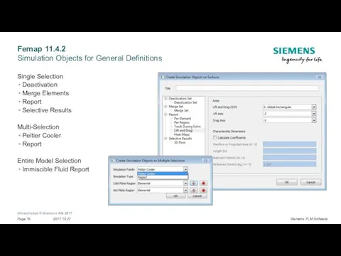 Femap 11.4.2 Simulation Objects for General Definitions Single Selection Deactivation