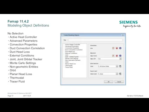 Femap 11.4.2 Modeling Object Definitions No Selection Active Heat Controller