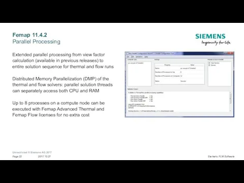 Femap 11.4.2 Parallel Processing Extended parallel processing from view factor