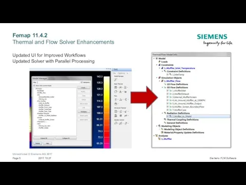 Femap 11.4.2 Thermal and Flow Solver Enhancements Updated UI for